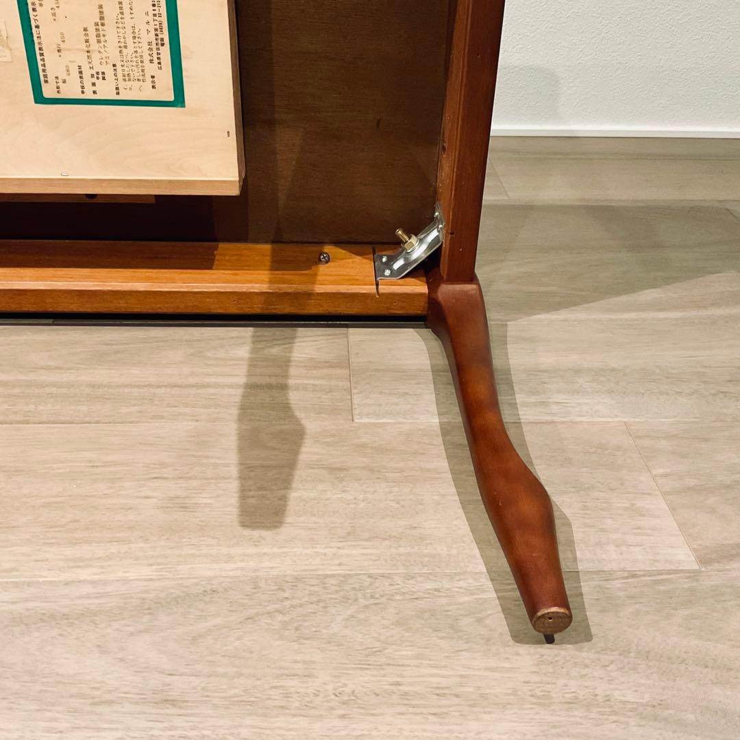 ⭐️ヴィンテージ⭐️【美品】maruni サイドテーブル 猫脚 天然木 木工