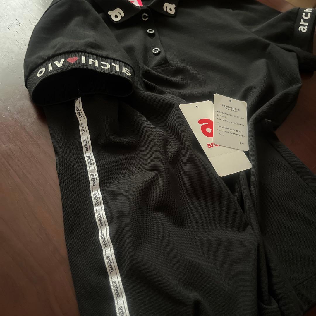アルチビオ ブラック ポロシャツ