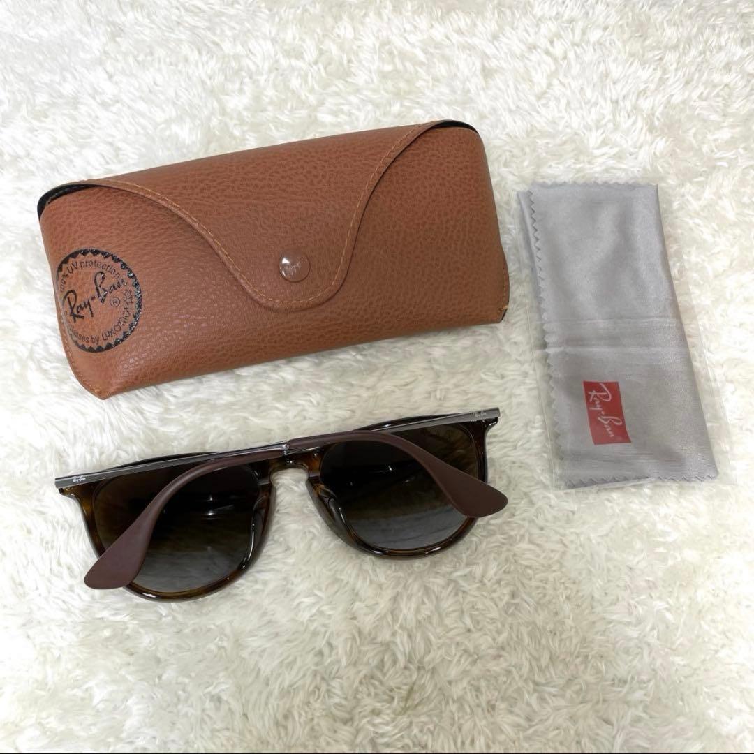 Ray Banレイバン ERIKA ベッコウ調/偏光レンズ　ケース、クロスセット