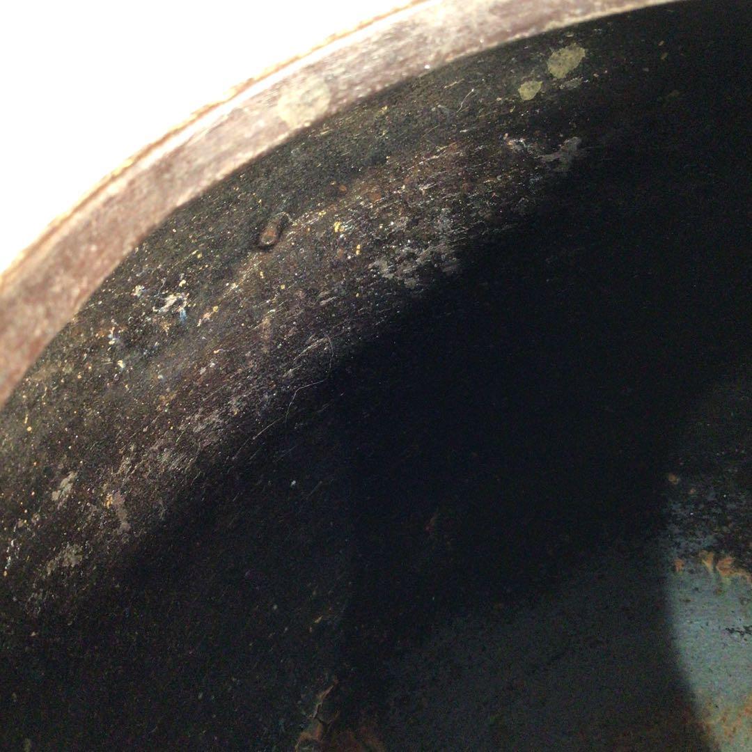 Ｍ１７６　茶釜　『釜師　加藤恵造作』『茄子耳』『素文』『棗釜』　共箱　茶道具