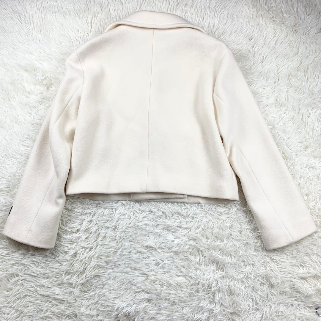 SNIDEL スナイデル　ウールショートＰコート　アイボリー　サイズ1 M相当