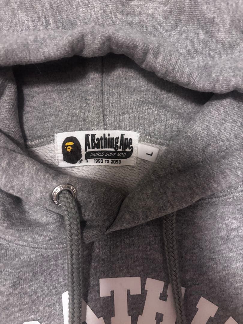 A Bathing Ape グレー フード付きスウェット L