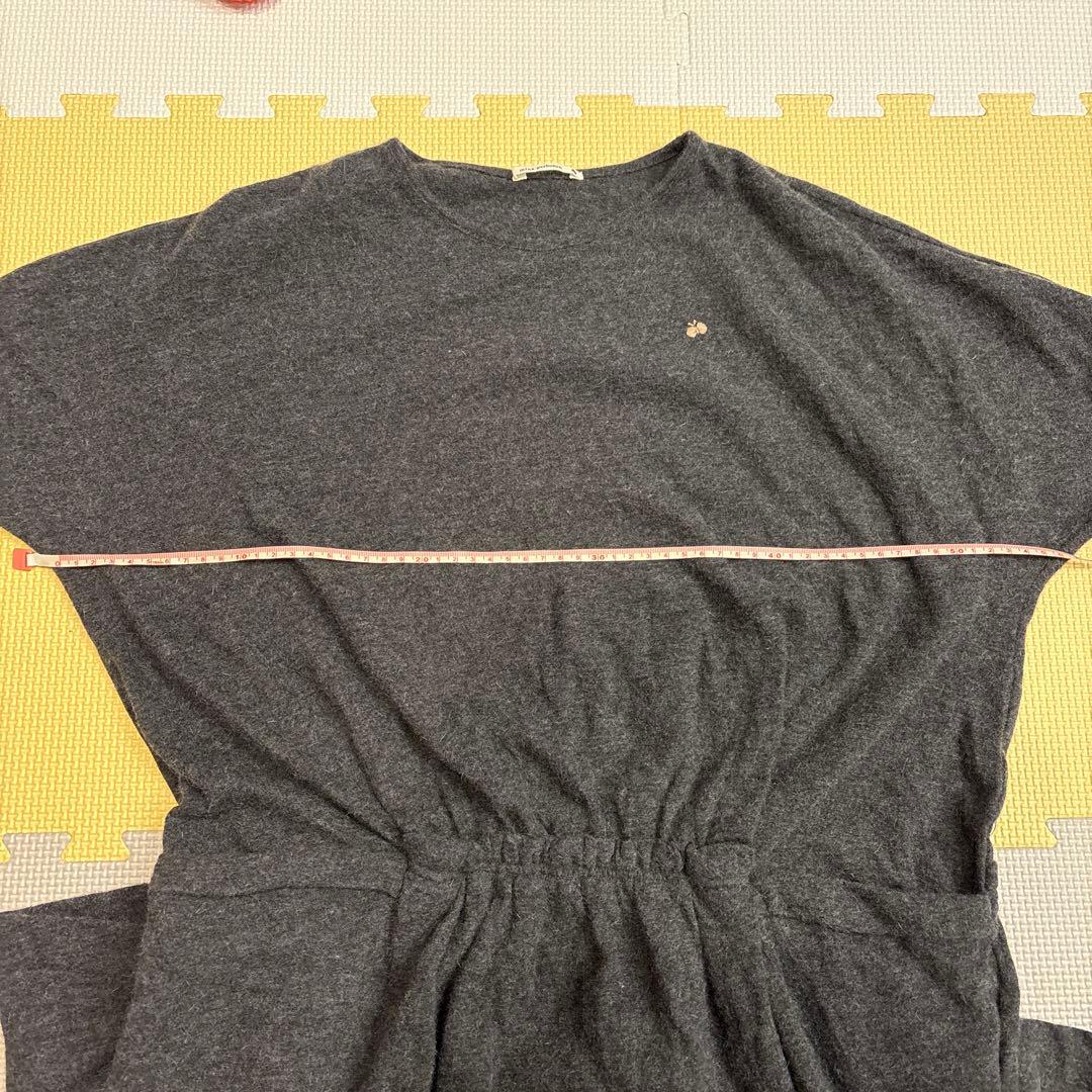 ミナペルホネン　ワンピース　グレー