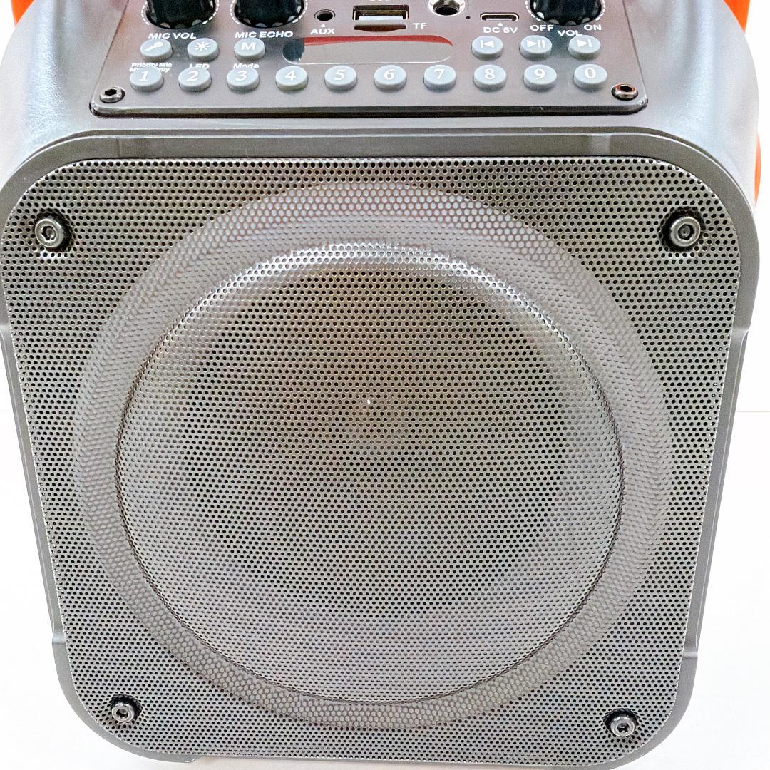 【美品】K9-M ワイヤレスカラオケセット マイク2本付き ポータブルスピーカー