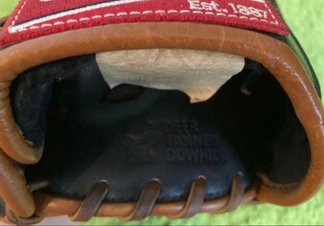 ローリングス☆硬式用☆外野手グラブ☆美中古品☆ブラック×タン☆最終価格