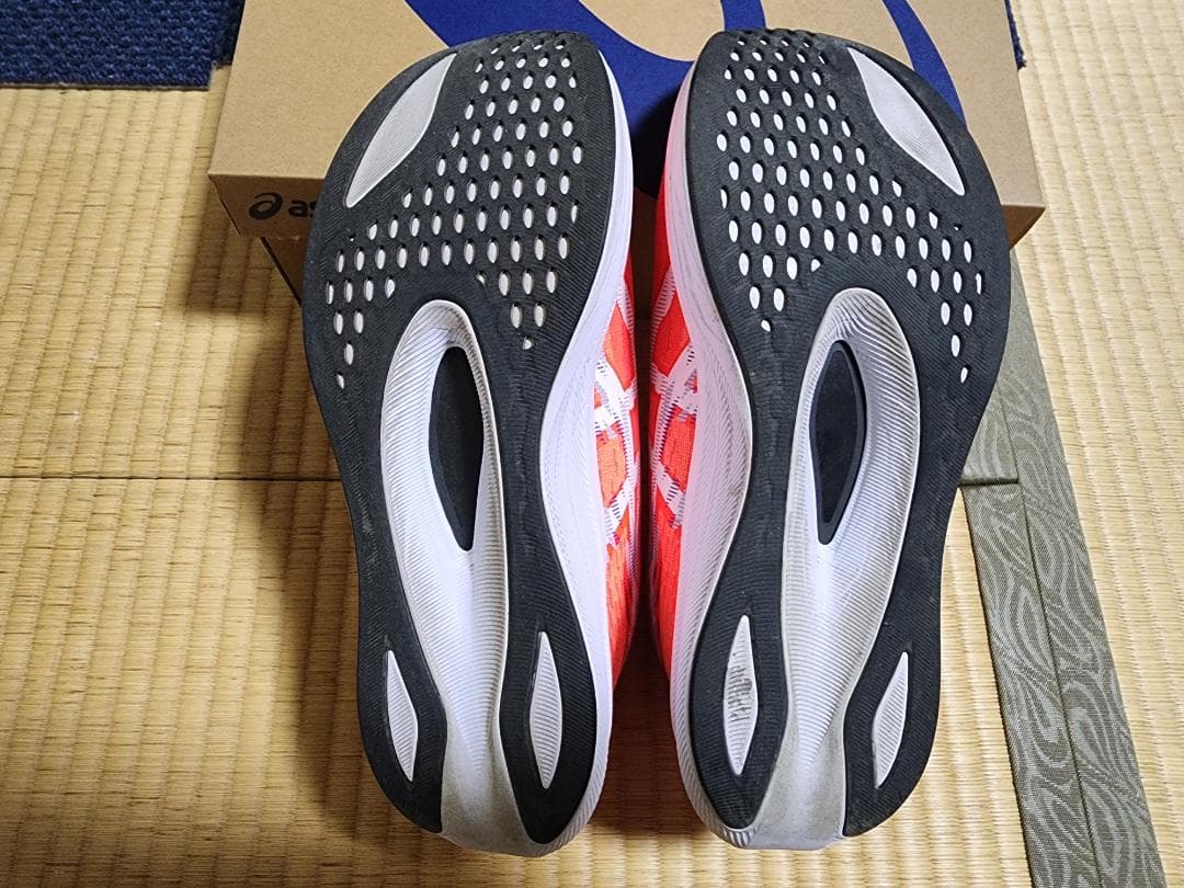 マジックスピード4 28.0cm アシックスランニングシューズ レッド/オレンジ