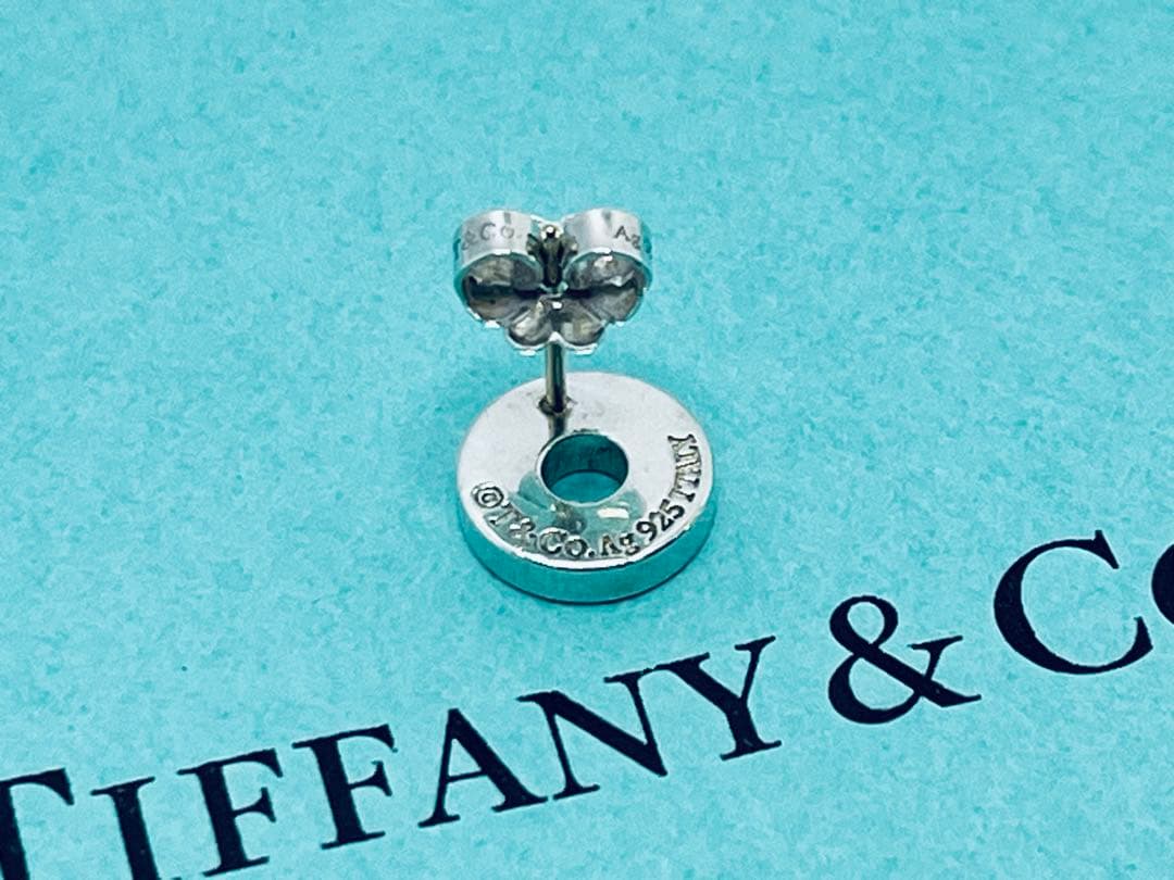 h818 美品　ティファニー　1837 オープン　サークル　ピアス　片耳　925