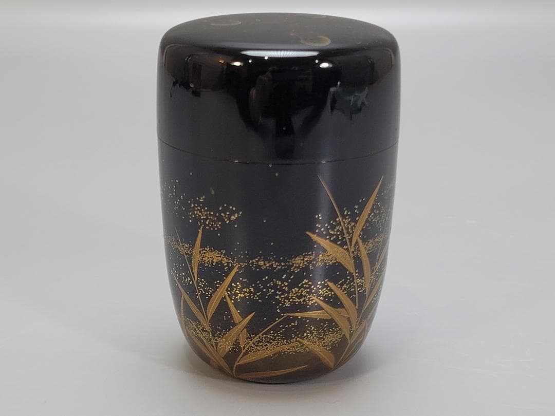 茶道具 螢蒔絵 長棗 木原象一作 共箱 輪島塗 象山
