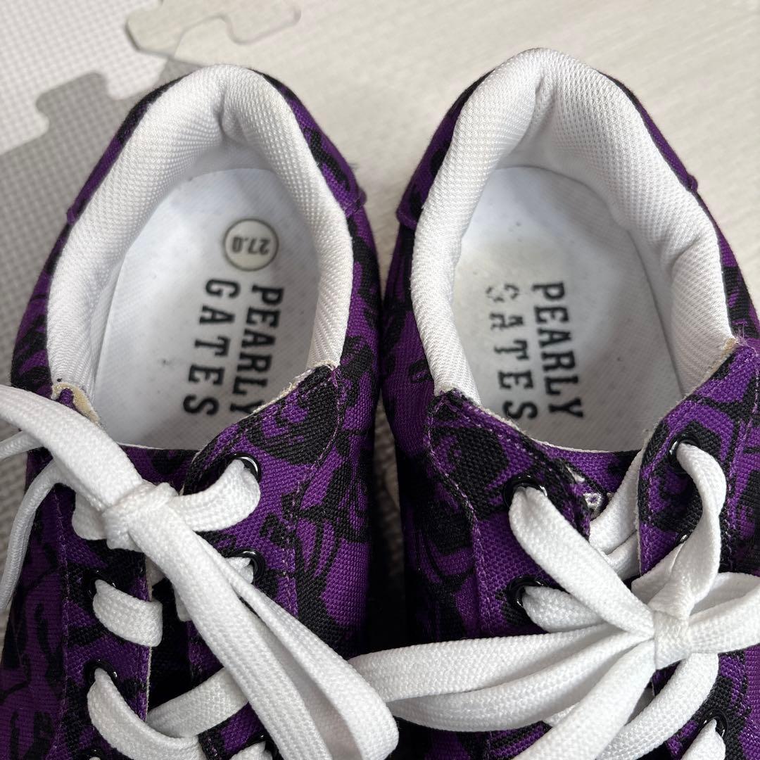 美品 パーリーゲイツ ゴルフシューズ スポンジボブ ローカット 27㎝