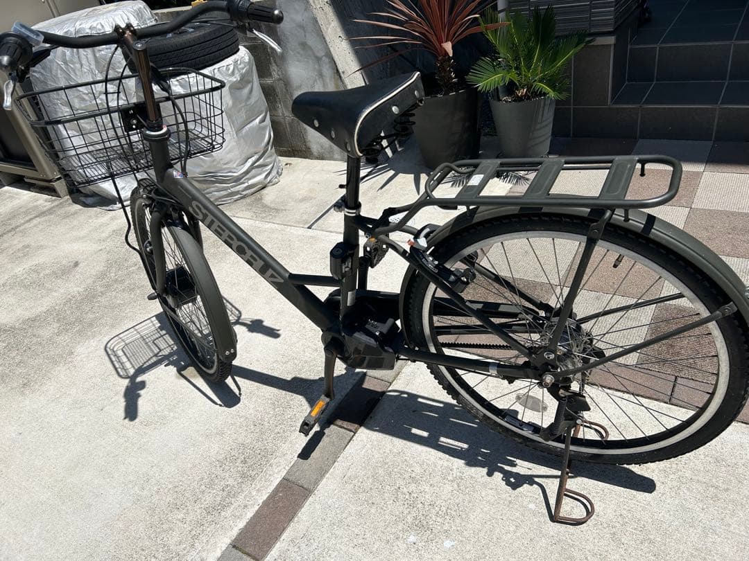 ブリジストン ステップクルーズ 電動アシスト自転車 前カゴ付き 広島