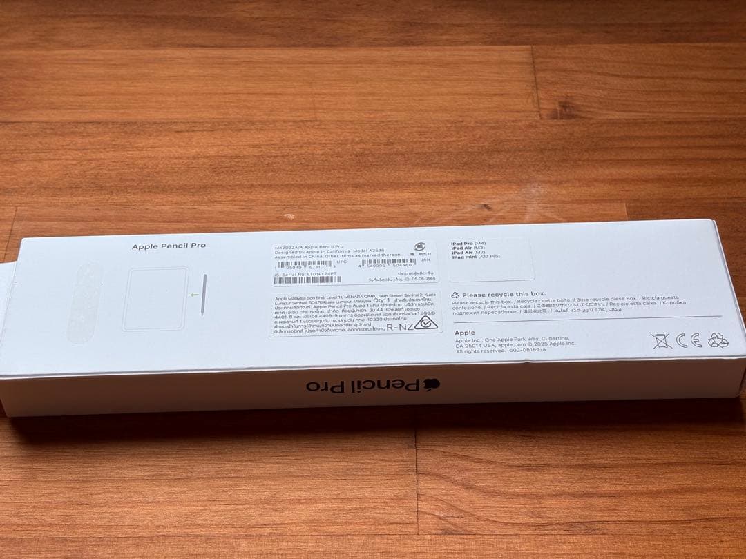 iPadアクセサリー Apple Pencil Pro MX2D3ZA/