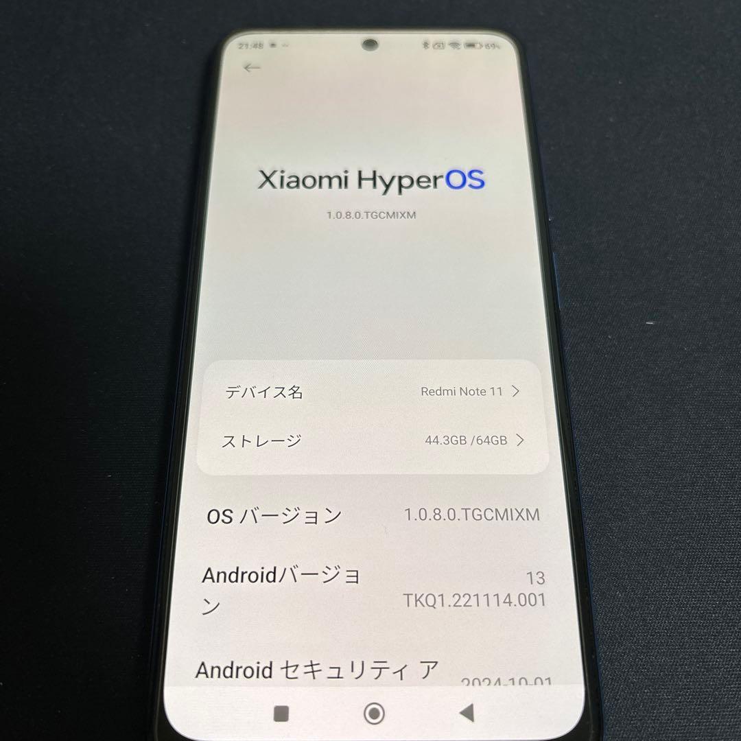 スマートフォン本体 Xiaomi Redmi Note 11 4GB RAM 64GB