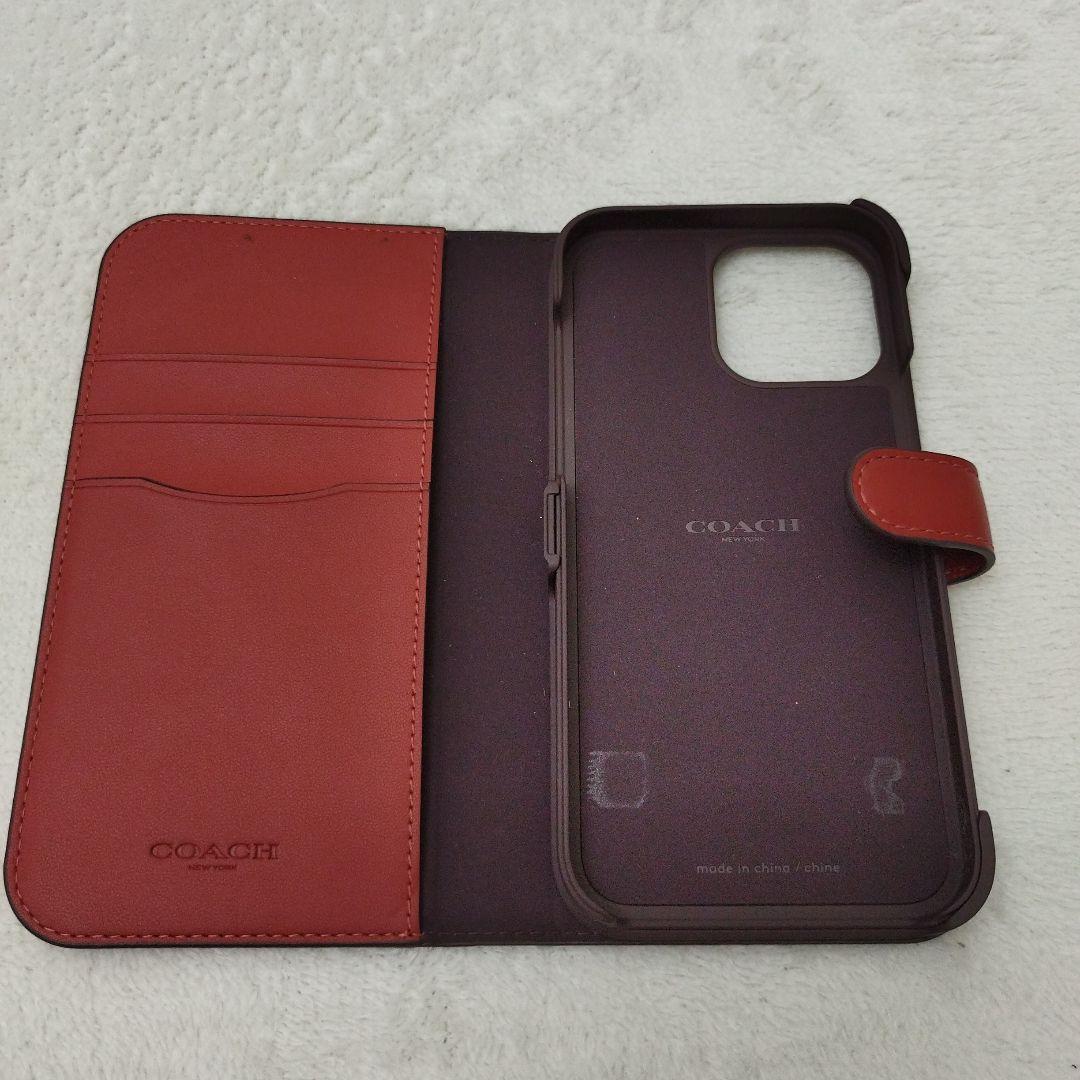 【美品】COACH　コーチ　iPhone 14 pro max　スマホケース