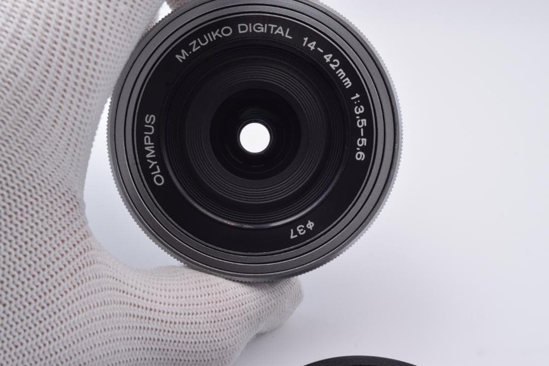#48b 美品 オリンパス 電動パンケーキ ズームレンズ 14-42mm EZ