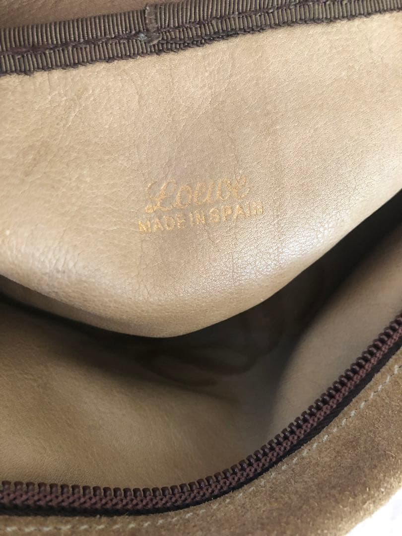 LOEWE ロエベ　ヴィンテージ　スエード　ショルダーバッグ　アナグラム