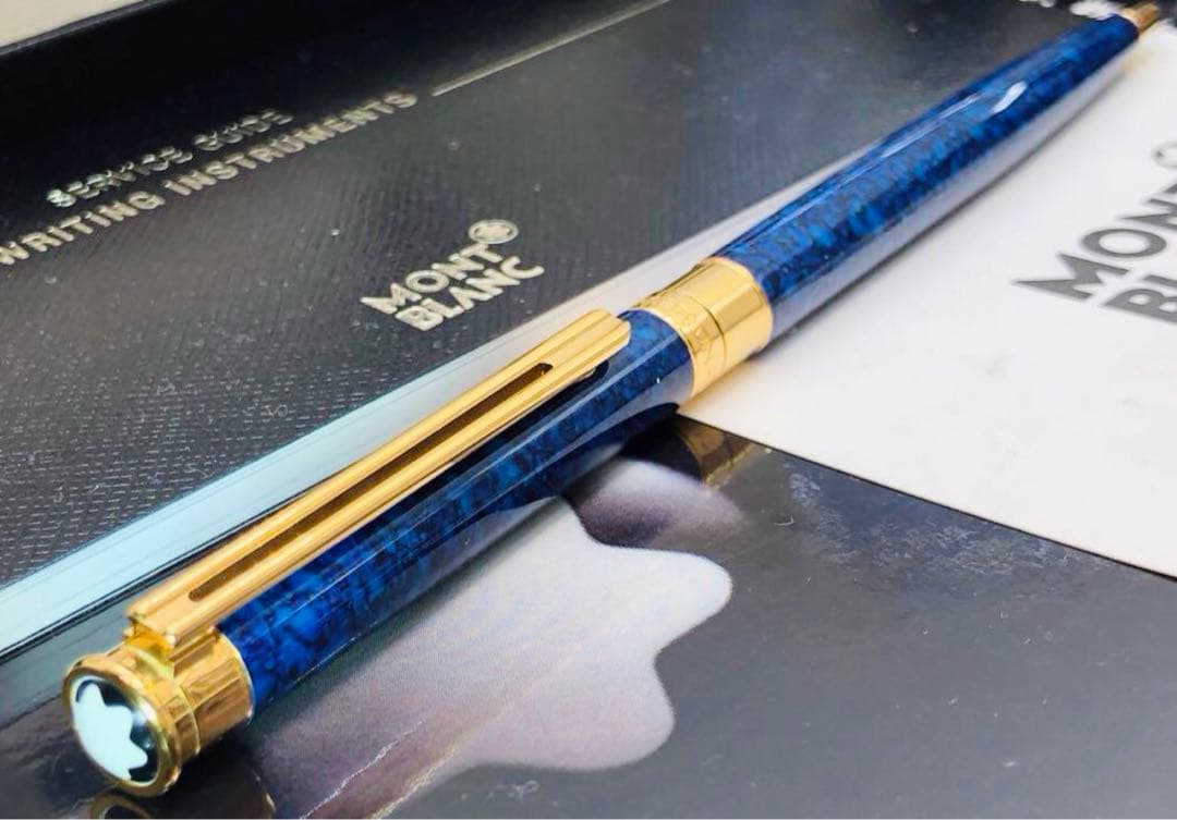 モンブラン　幸運・金運を呼び寄せる！入手困難な逸品のラピスデザイン特別なノブレス