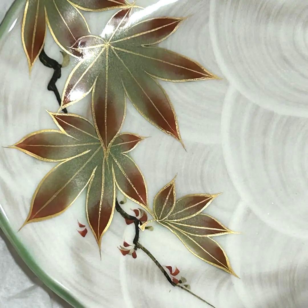 【元箱　未使用】京焼　清水焼　陶葊　陶あん　花変り　銘々皿　5枚揃