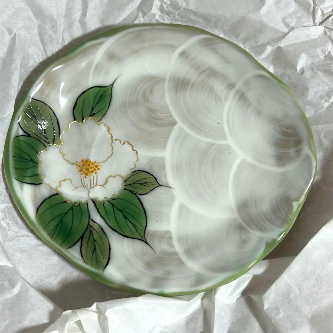 【元箱　未使用】京焼　清水焼　陶葊　陶あん　花変り　銘々皿　5枚揃