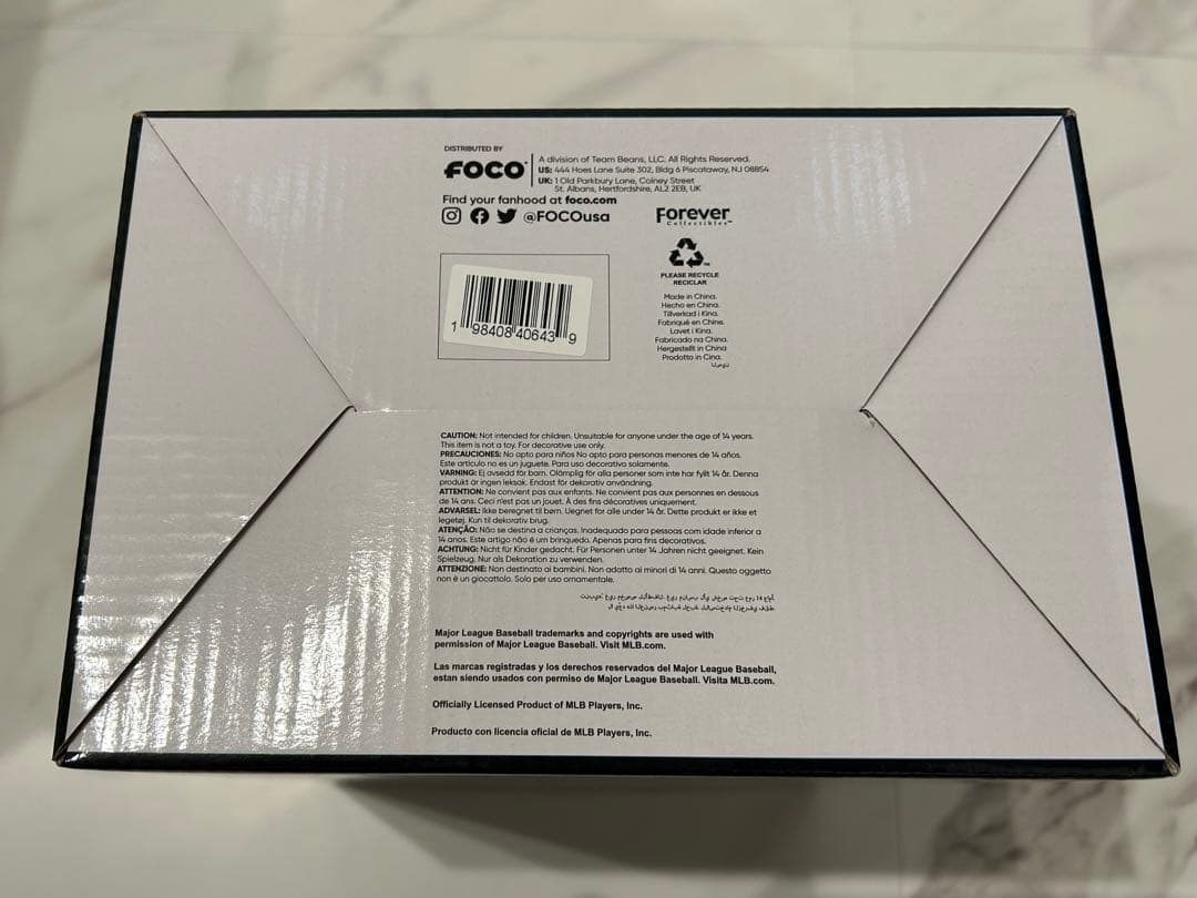 大谷翔平　シルバースラッガー受賞記念　ボブルヘッド　FOCO製　384個限定品