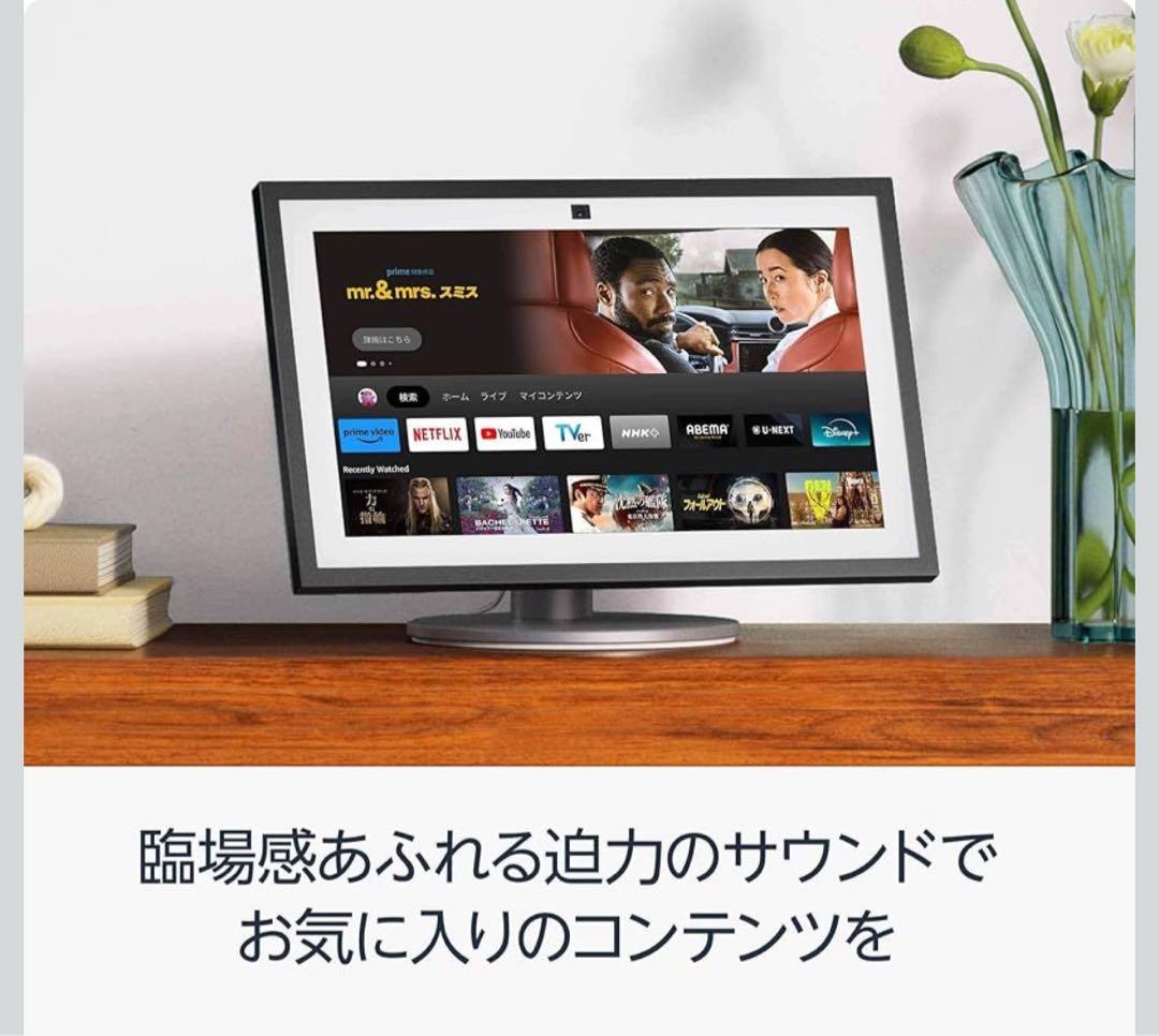 半額！！Echo Show 15 スマートTV 壁掛け用取り付け金具付使用感なし