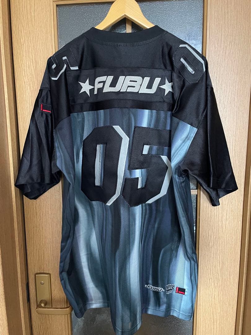 90s FUBU グラデーション　ゲームシャツ　ホッケーシャツ　XL