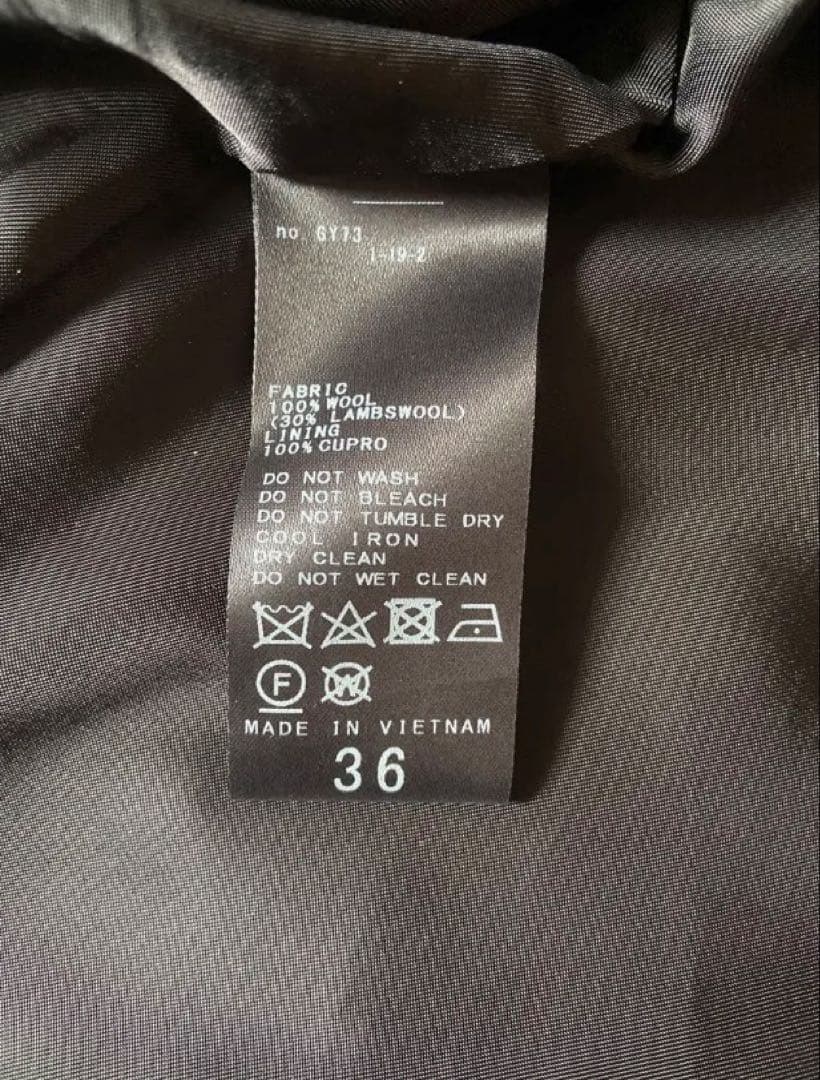 FRAMeWORK ラムウールMIXシャルムバルカラーコート