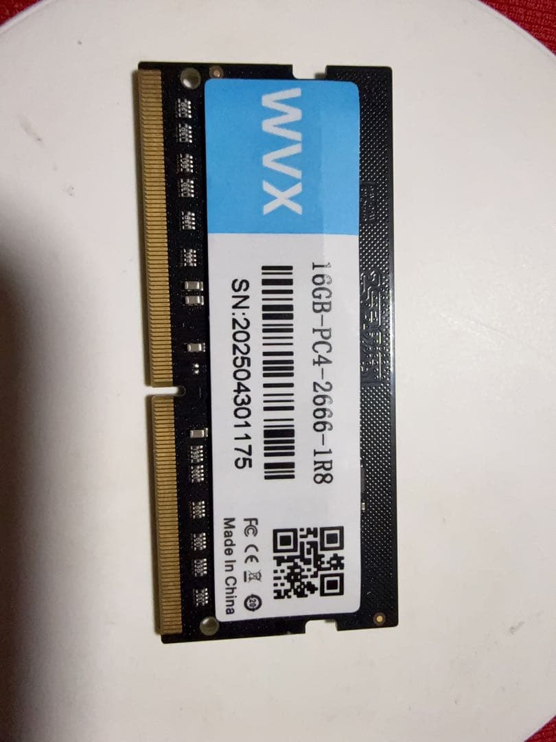 ノートPC用メモリ 16GB DDR4 2666MHz