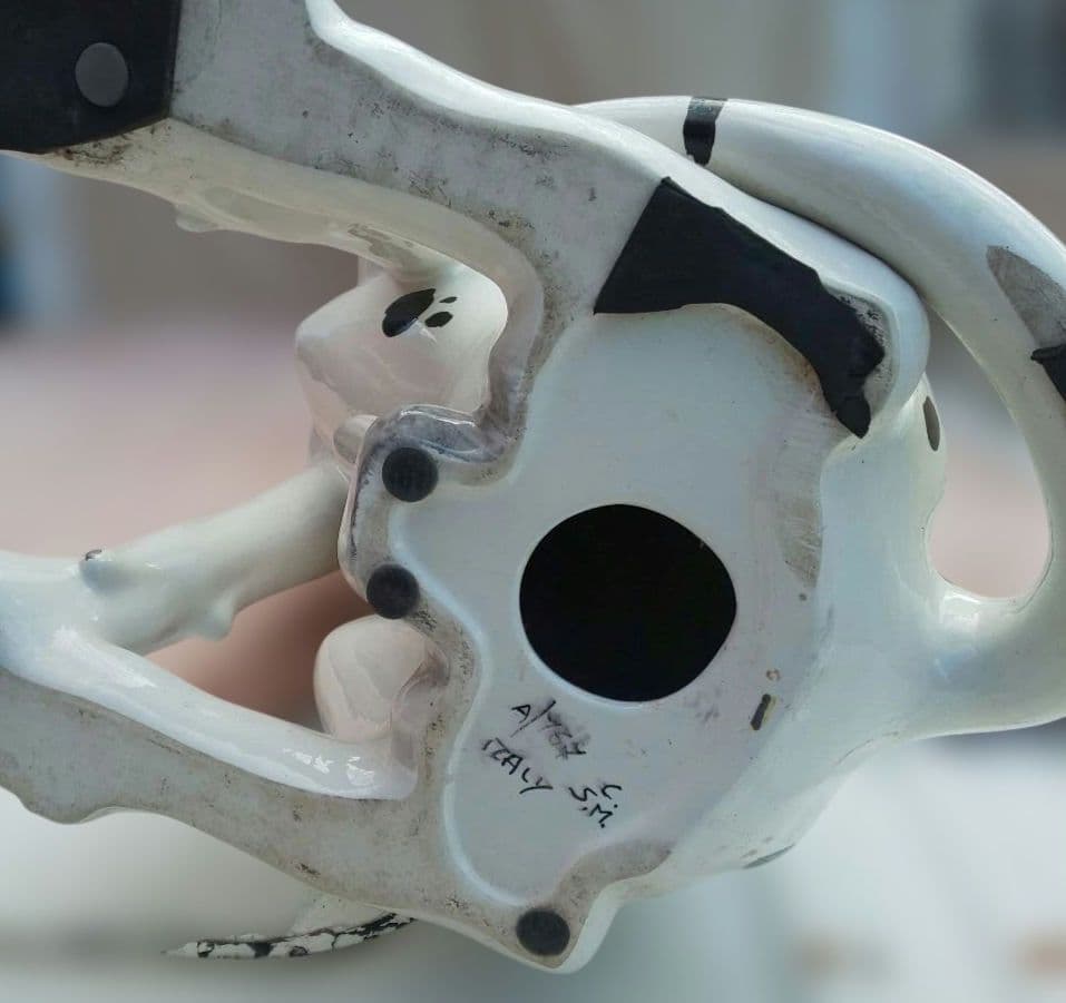 ヴィンテージ イタリア製 陶器 犬 グレートデーン 置物