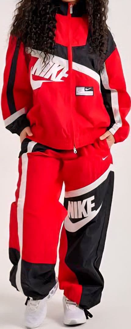 NIKE 山田涼介 RED セット アップ 上下 ビッグ スウッシュ ウーブン