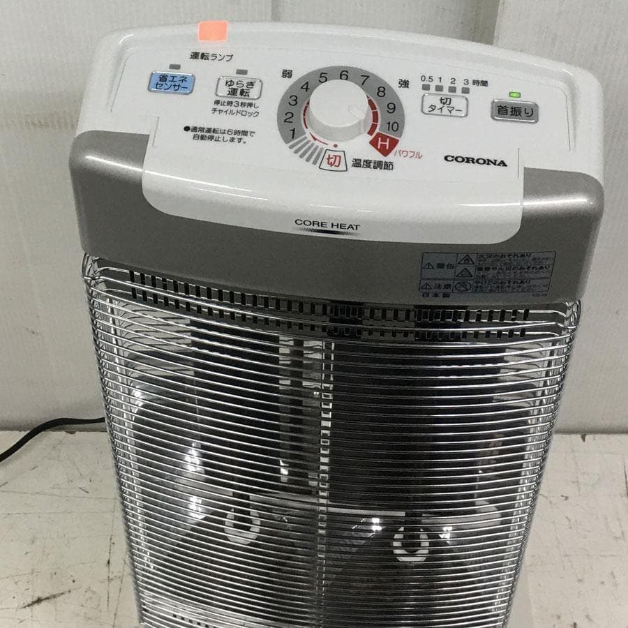 コロナ　DH-1218R 電気ストーブ コアヒート シーズヒーター 首振り機能