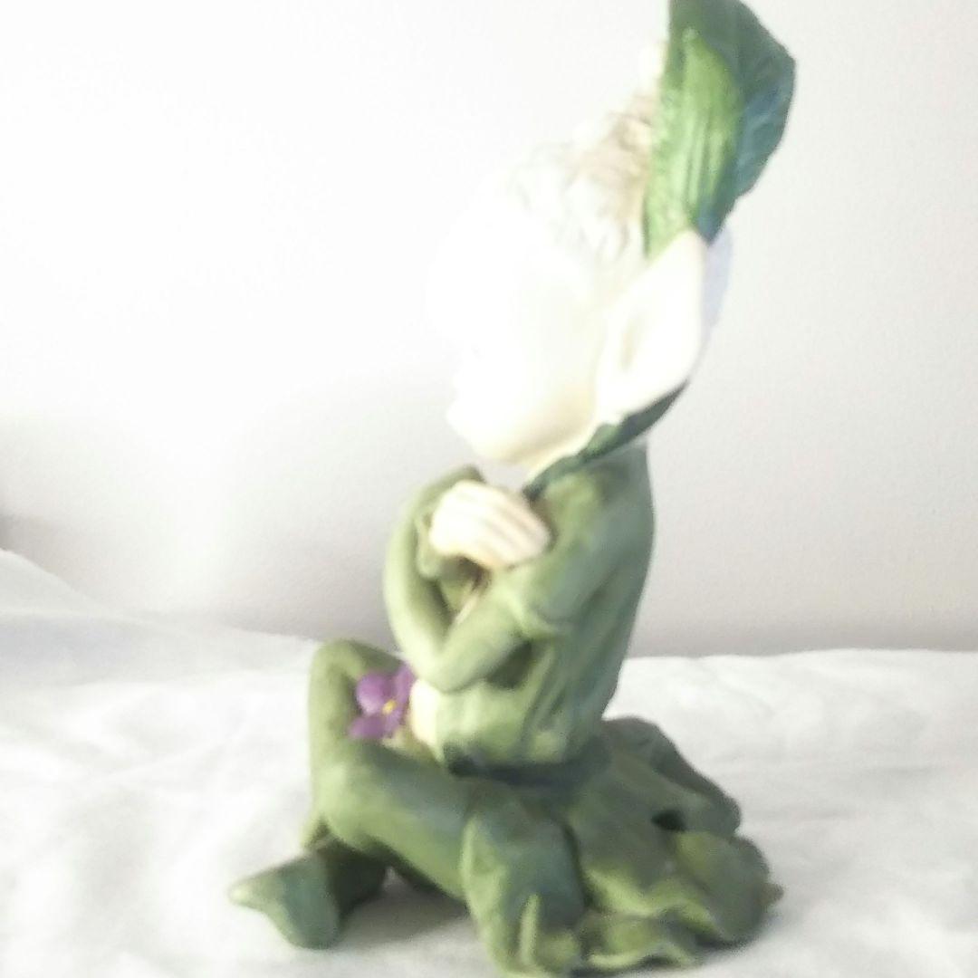 希少・美品｜与勇輝 森の妖精 ニングル 陶器人形｜高約17cm 絶版 フィギュア