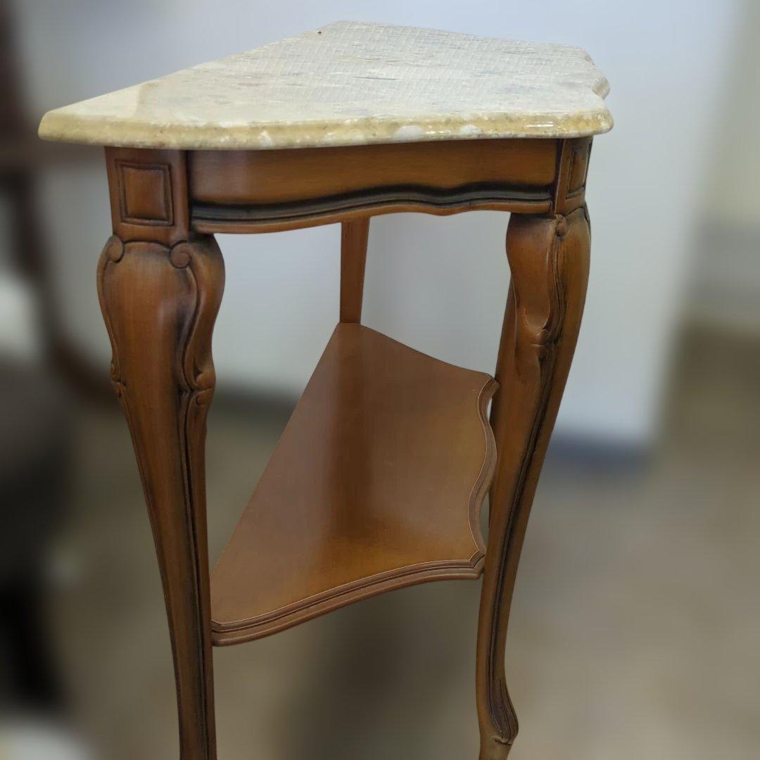 クラシックスタイル サイドテーブル　大理石　猫脚　机　テーブル