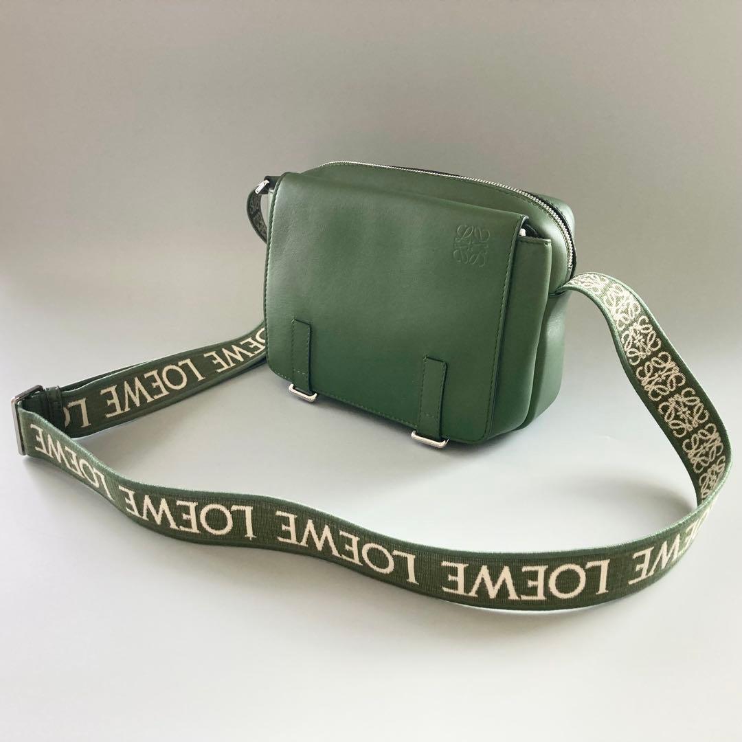 美品 LOEWE ロエベ ミリタリー メッセンジャーバッグ ショルダーバッグ