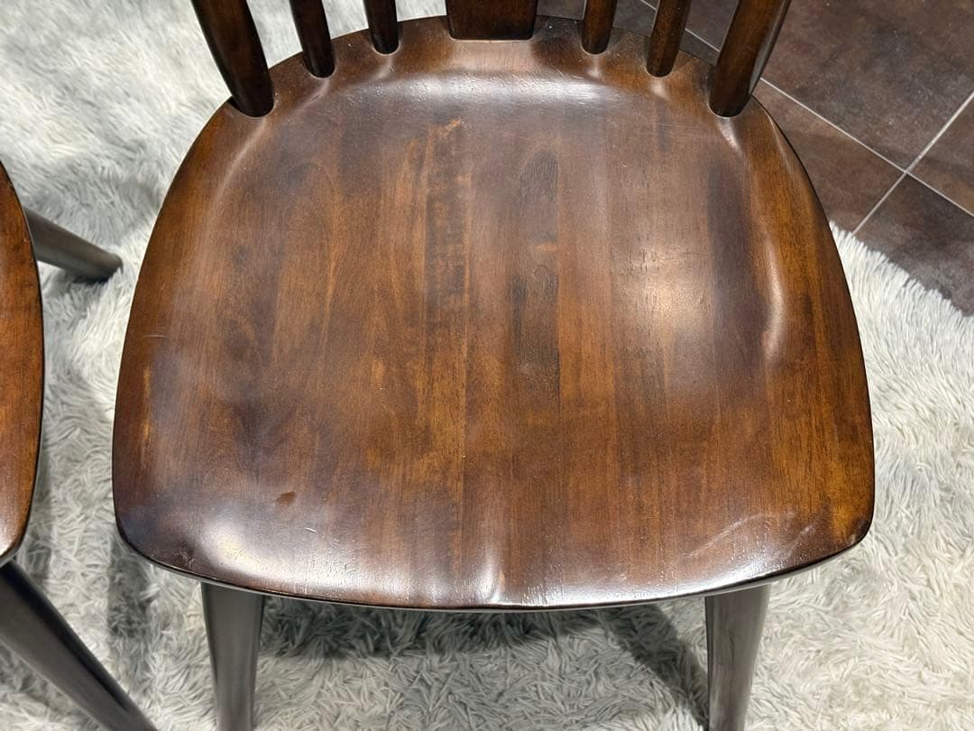 ②KASHIWA 柏木工　ウィンザーチェア　スポークチェア　アンティーク　SY