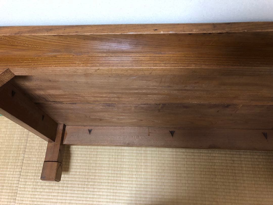 総ケヤキ 座卓　天板厚さ約3㎝❗️別注品❗️送料8,600円込み‼️