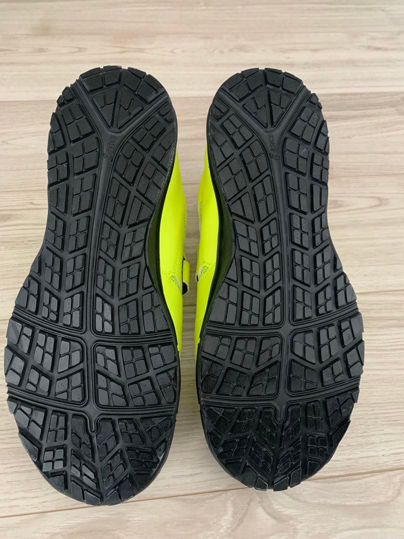asics 蛍光イエロー 安全靴 ハイカット