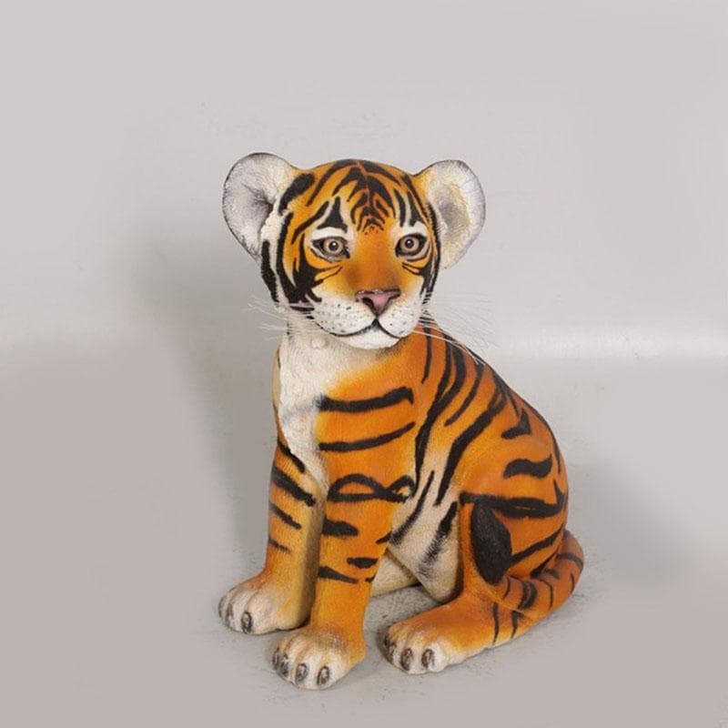 ★樹脂製 チャイルドタイガー 子虎 タイガー トラ フィギュア オブジェ