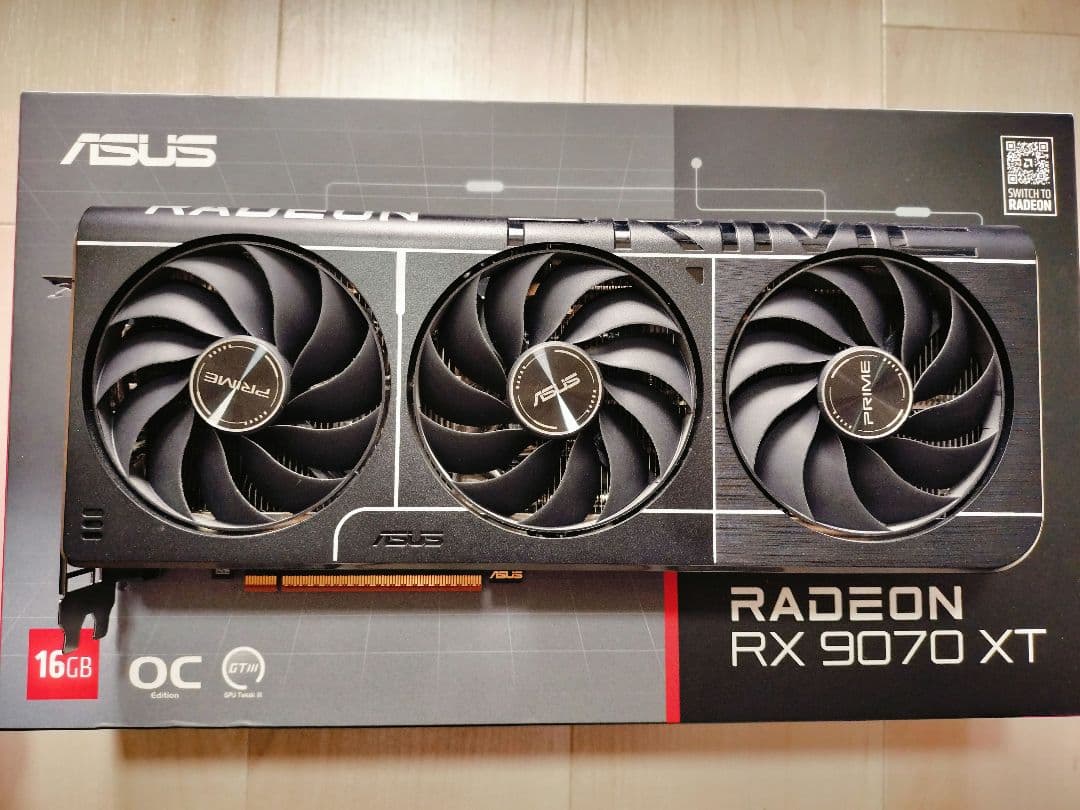 【代理店保証有】ASUS Radeon RX 9070 XT 16GB
