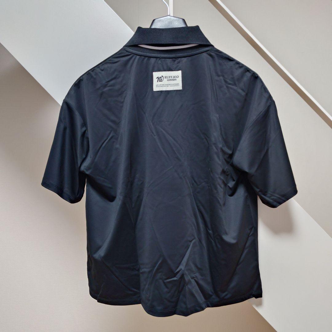 S ラフロッグ RUFFLOG ゴルフ レディース 半袖 シャツ ブラック