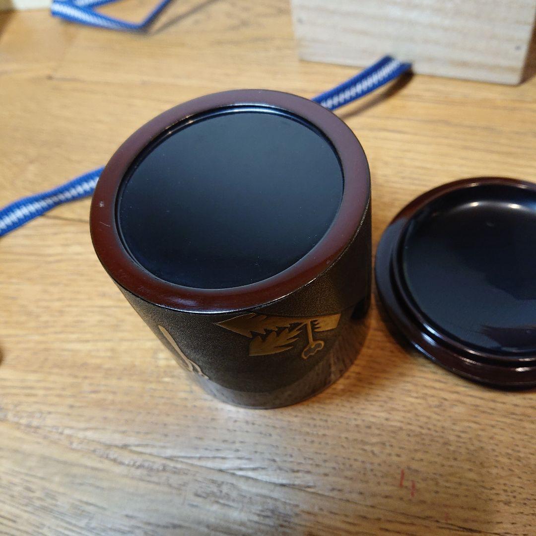 茶道具 棗 寸切 蕨山