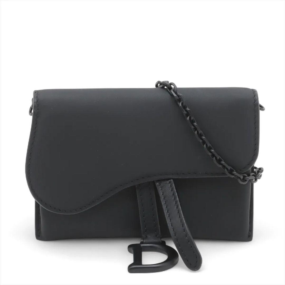 ほぼ未使用✨ディオール サドル チェーンウォレット カードケース 名刺入れ