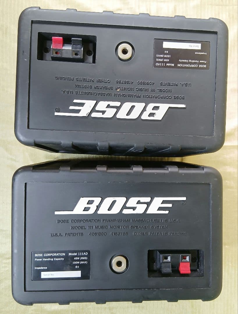Bose 111AD「2本」・JBL Control１「2本」まとめ売り