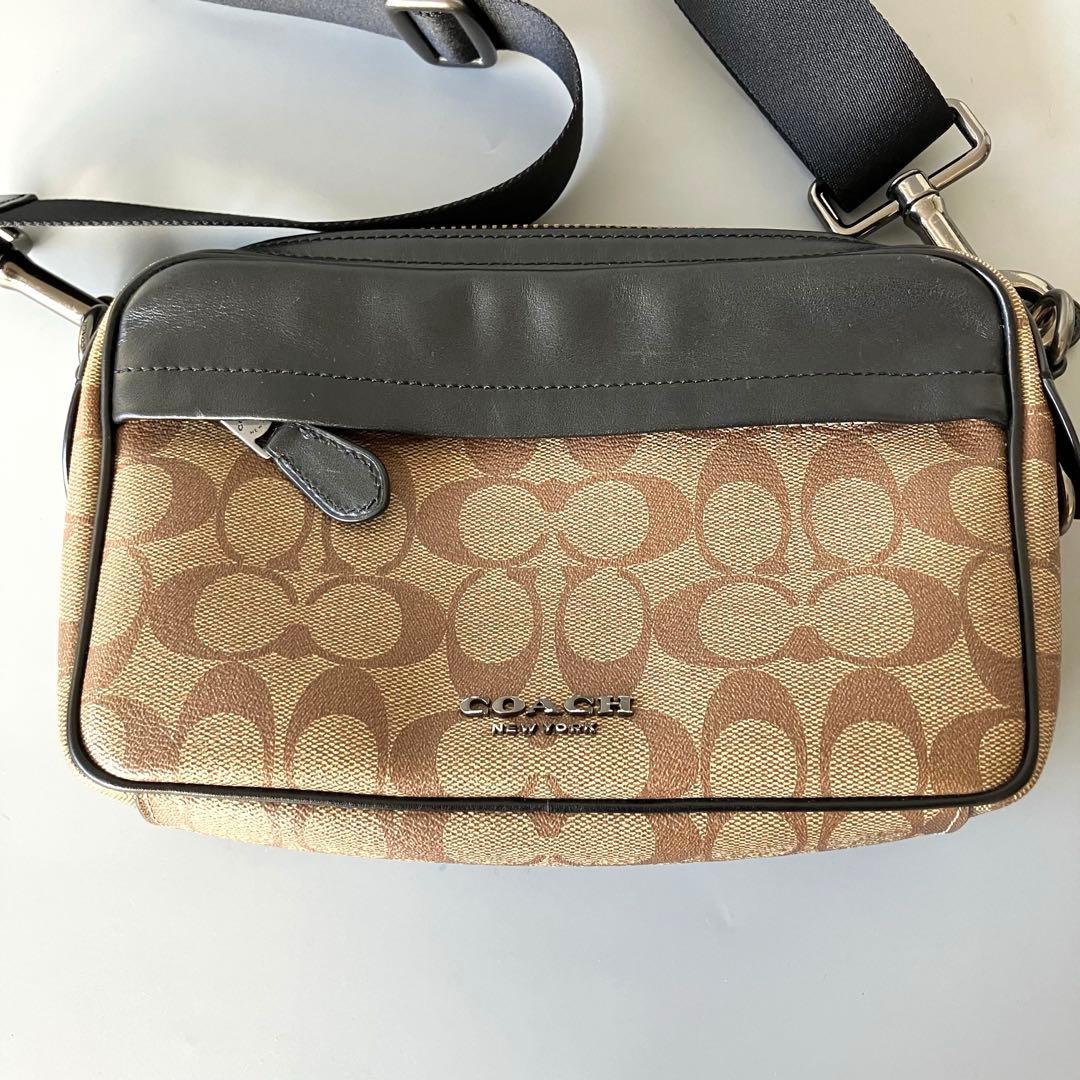 ◆美品 COACH コーチ ショルダーバッグ F50715 シグネチャー