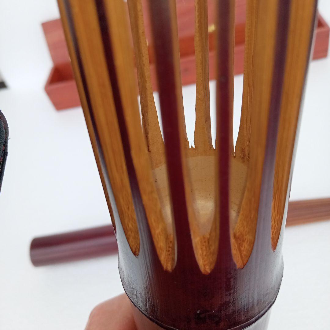 フラダンス用　竹製楽器プイリ(木箱ケース付)