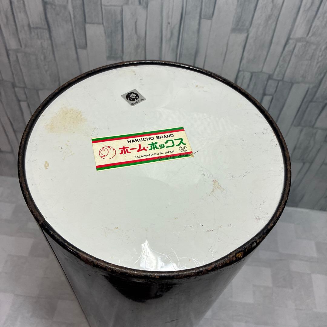 トムとジェリー 1983 ブリキ ダストボックス ゴミ箱 昭和 初期 レトロ