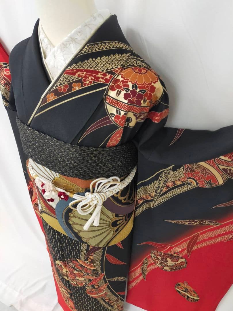 売約済み【WA - modern】★★京友禅振袖3点セット(振袖袋帯長襦袢)★★