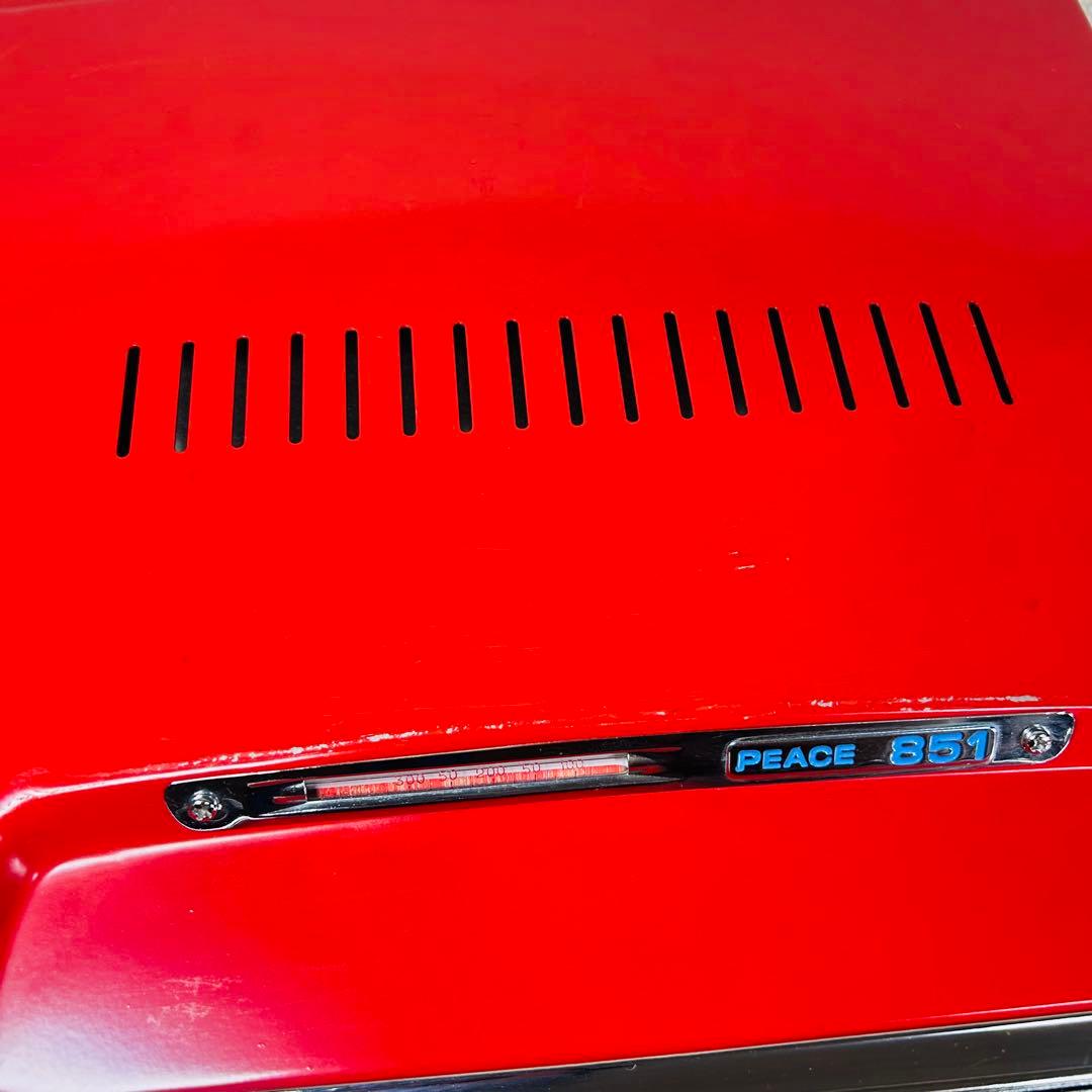 【未使用級美品】peace 851 ガスオーブン ピーステンピ　天火オーブン　赤