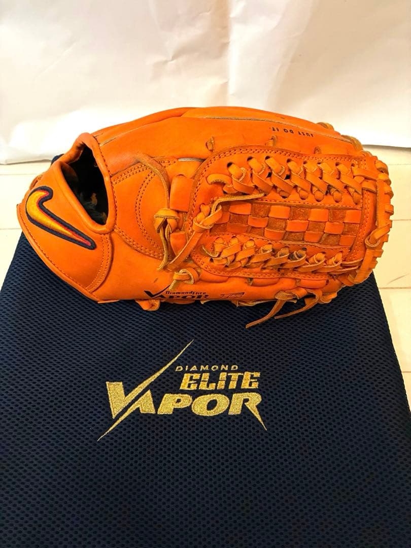 Nike Diamond Elite Vapor グローブ オレンジ