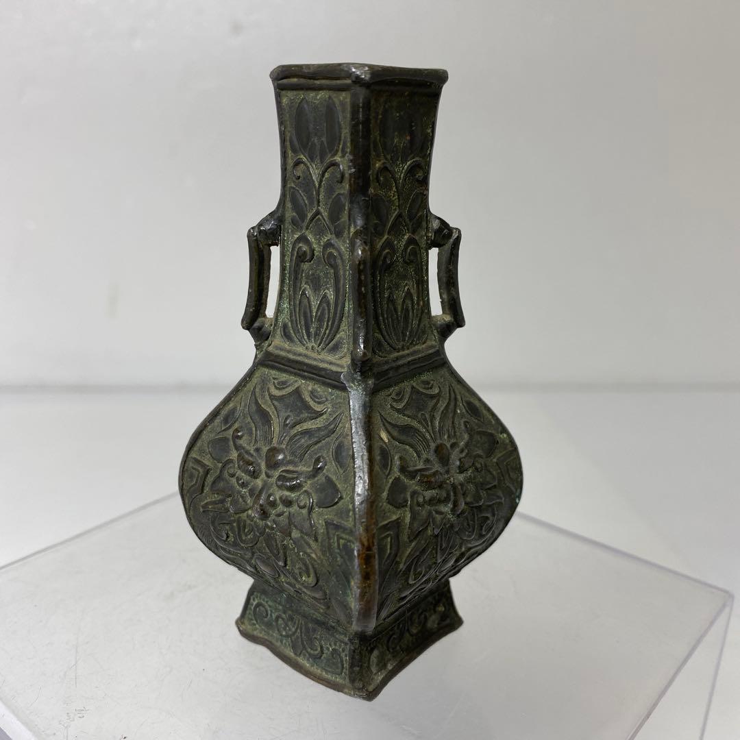 専用　慶山堂　銅製　花瓶　147g タルカニ　東さ7-1124②