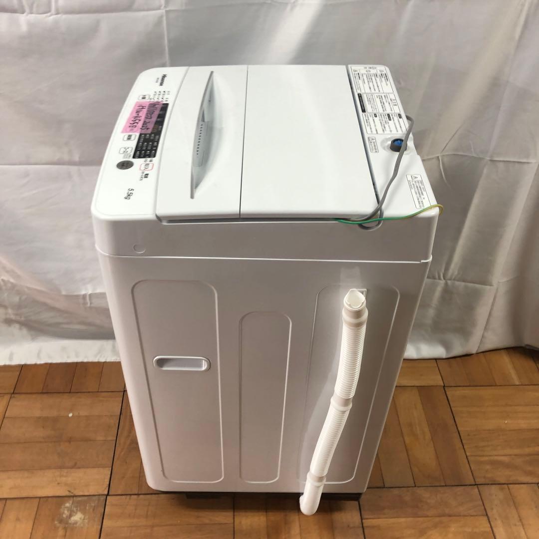 『極美品』ハイセンス　全自動洗濯機　2025年製　HW-K55E　ホワイト　K